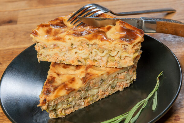 Lasagne de truite fumée